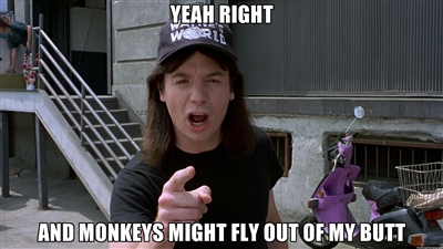 Checkin' for monkeys right now.